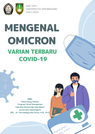 Desain Booklet Sosialisasi Varian COVID-19 Omicron