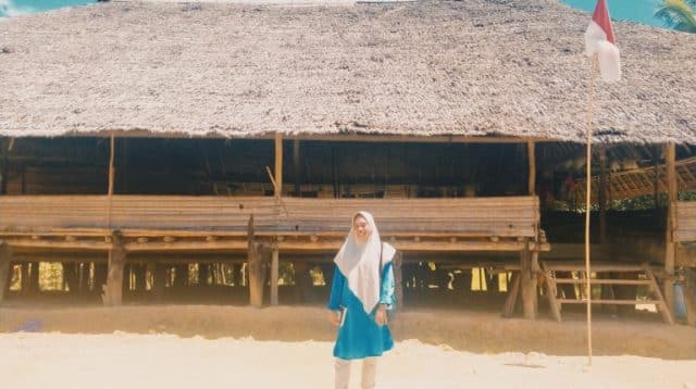 Rumah adat atau Baileo Desa Huaulu
