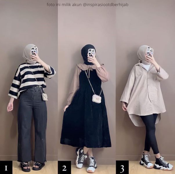 contoh outfit simpel ke kampus