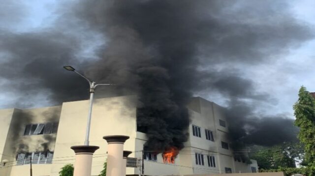 Kebakaran Gedung Politeknik Negeri Sriwijaya