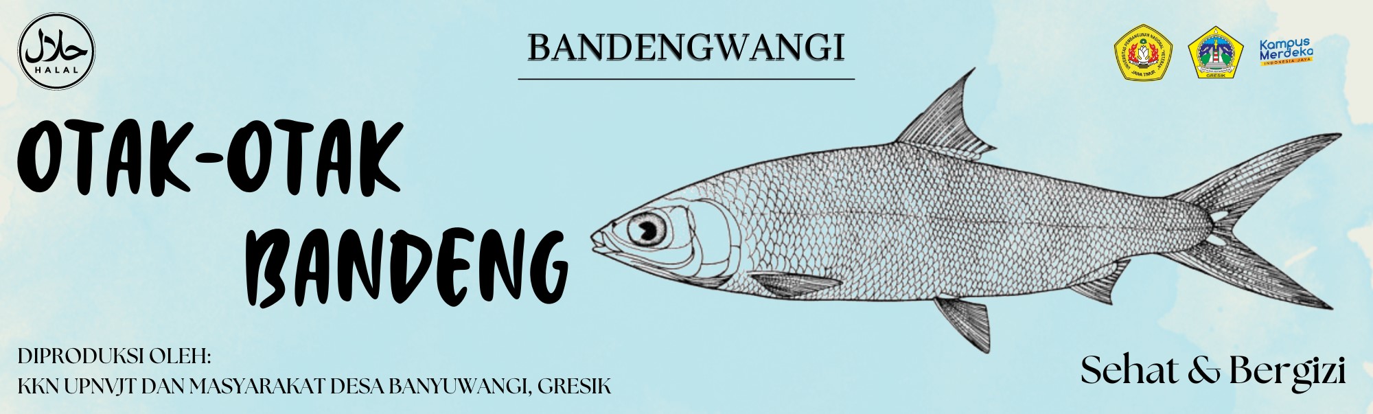 Label kemasan baru otak-otak bandeng “BANDENGWANGI”