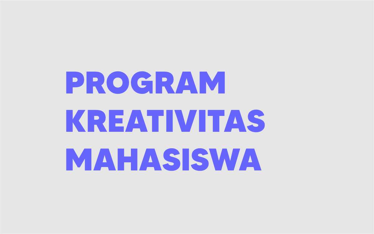 Program Kreativitas Mahasiswa