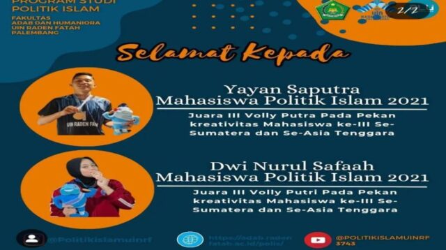Dua Mahasiswa Politik Islam Menangkan Perunggu