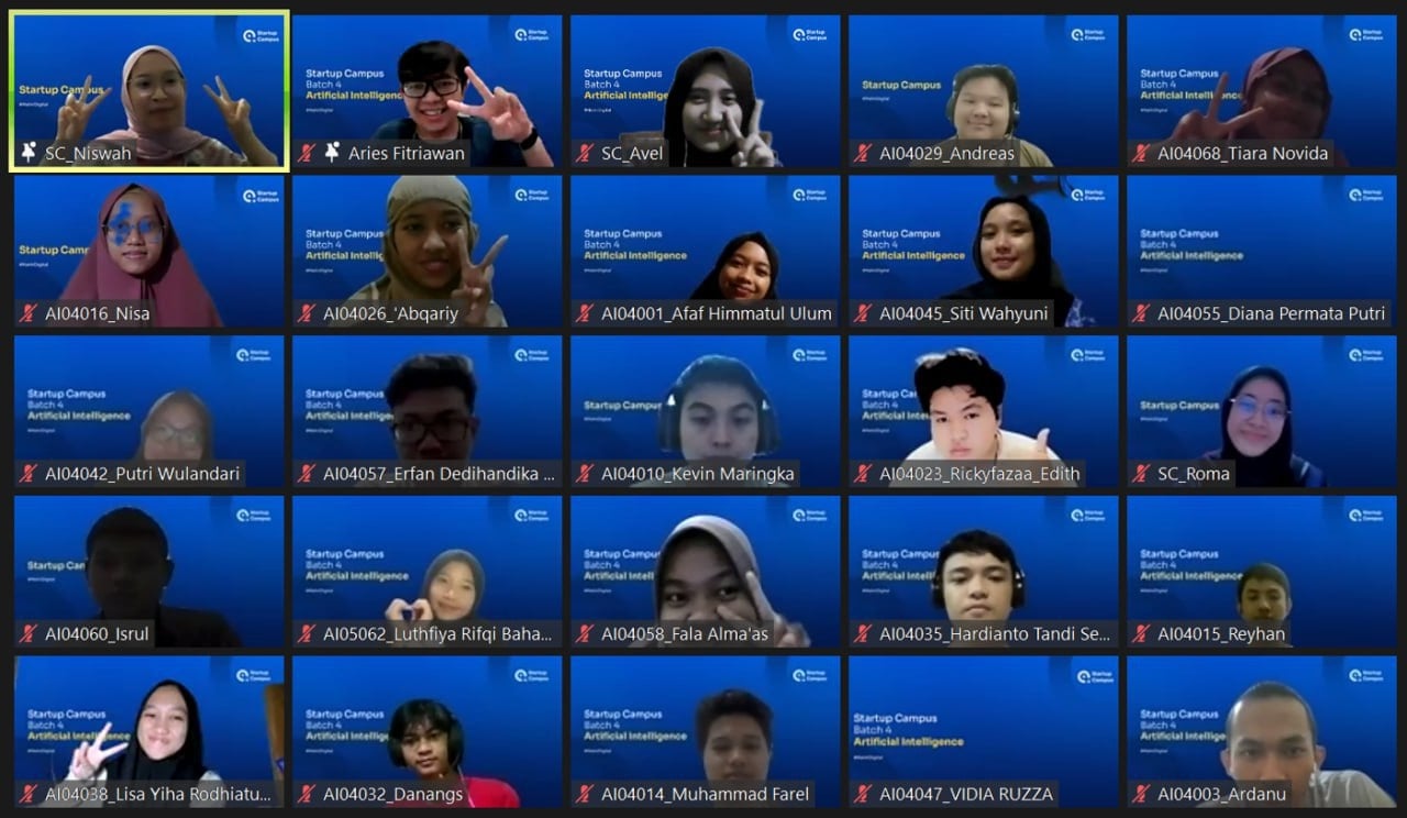 Suasana Live session di Startup Campus