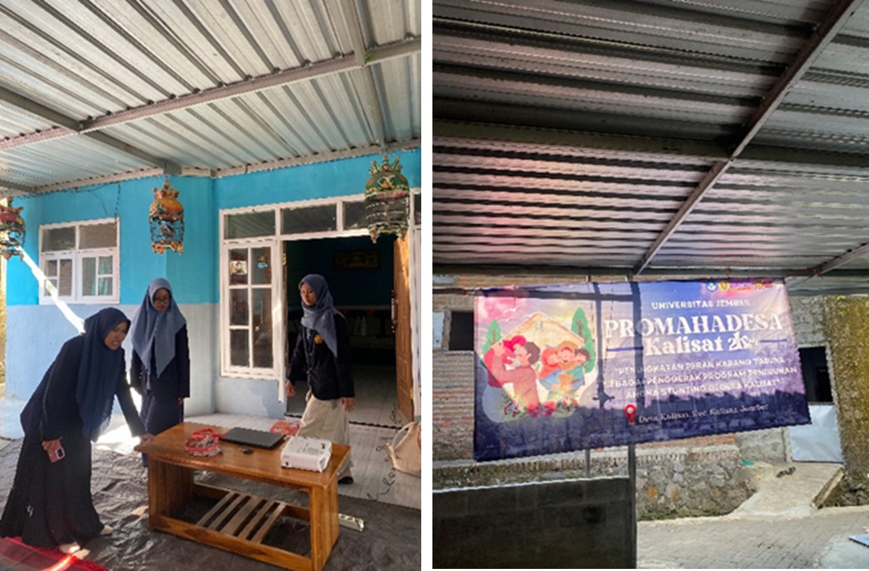 Implementasi Hasil Forum Group Discussion (FGD) Karang Taruna Desa Kalisat Didampingi Oleh Tim PROMAHADESA Universitas Jember melalui Pelatihan dan Edukasi MPASI kepada Ibu Posyandu Desa Kalisat