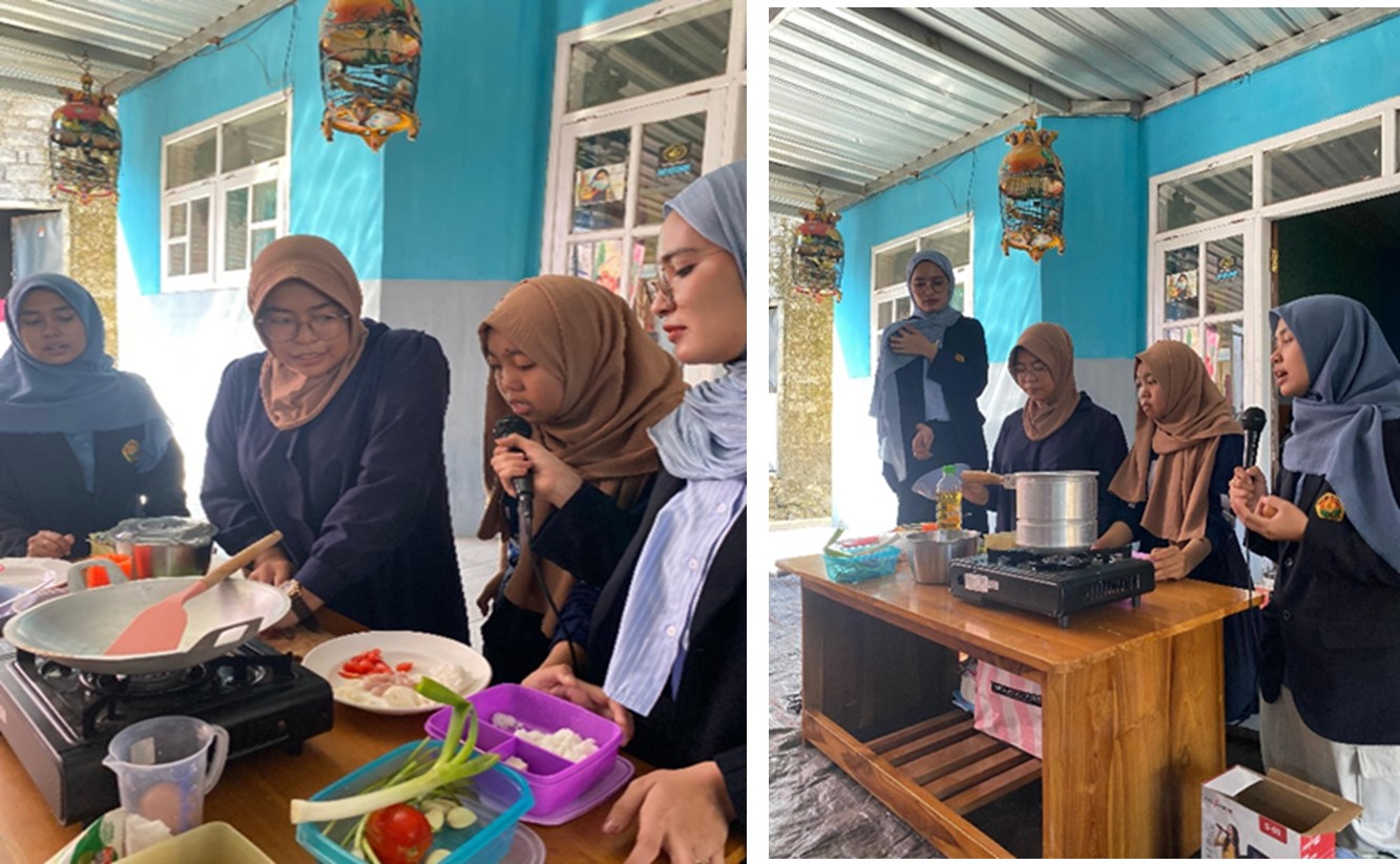 Implementasi Hasil Forum Group Discussion (FGD) Karang Taruna Desa Kalisat Didampingi Oleh Tim PROMAHADESA Universitas Jember melalui Pelatihan dan Edukasi MPASI kepada Ibu Posyandu Desa Kalisat