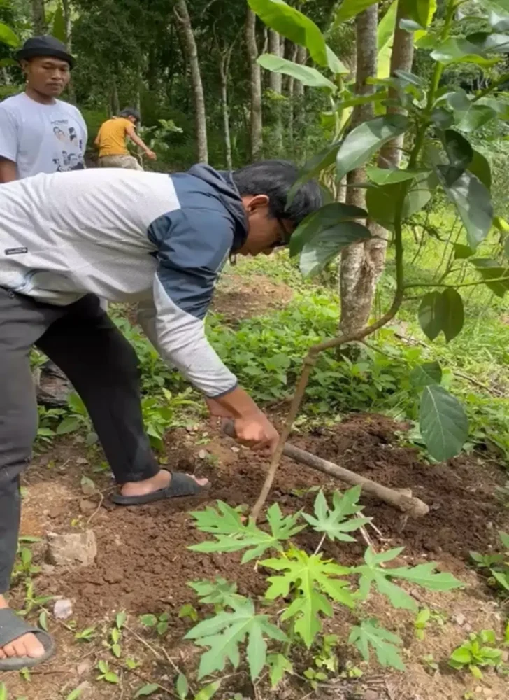 Menanam Pohon Bersama Masyarakat di Candi Selogriyo