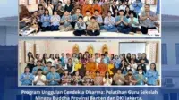 Mahasiswa KKN Kelompok XIV STIAB Jinarakkhita Lampung