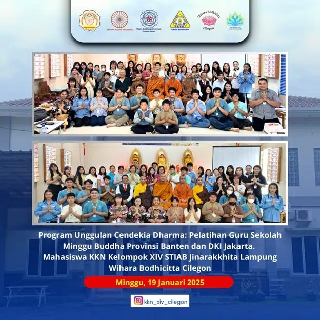 Mahasiswa KKN Kelompok XIV STIAB Jinarakkhita Lampung