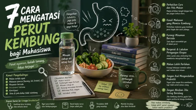 7 Cara Mengatasi Perut Kembung bagi Mahasiswa