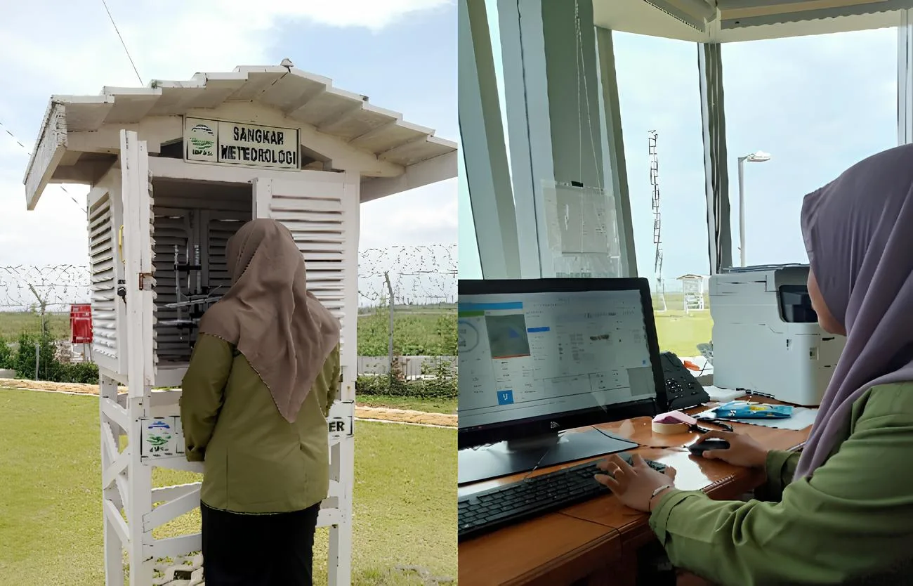 Mahasiswa Fisika UPN "Veteran" Melaksanakan Magang di BMKG Dhoho Kediri: Mendalami Dunia Meteorologi Lewat Observasi Cuaca dan Pengolahan Data