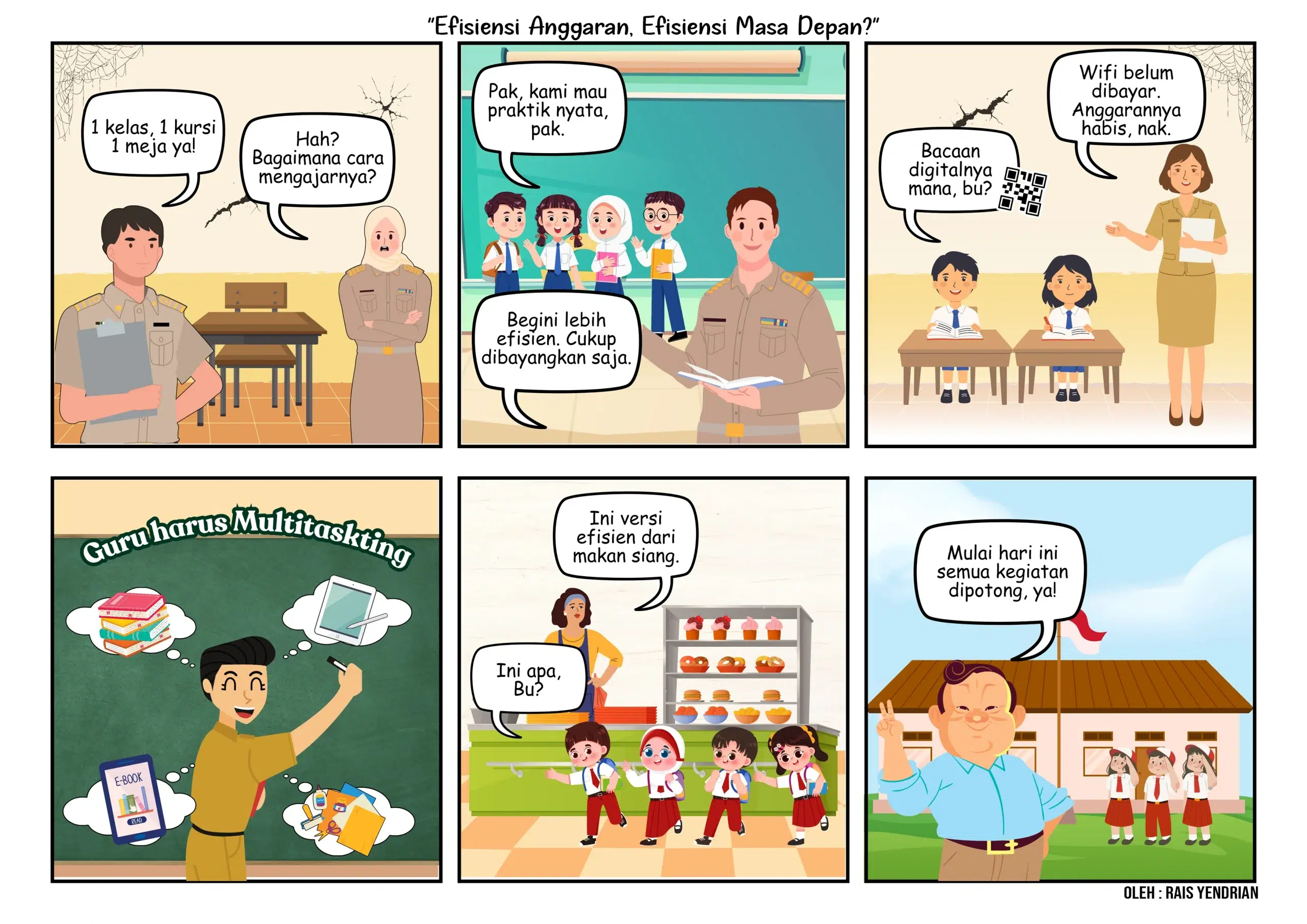 Karikatur Efisiensi Anggaran