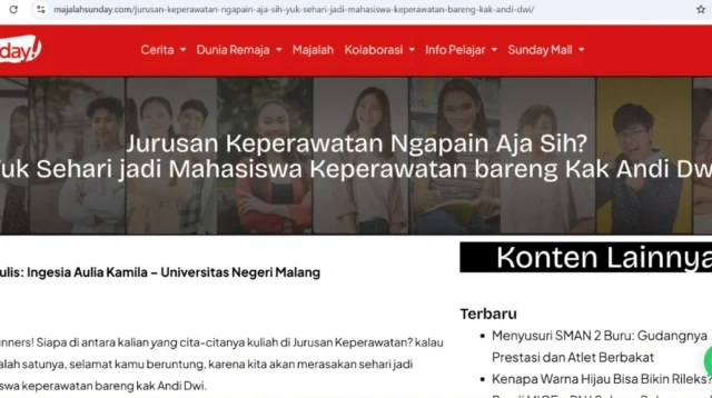 Magang WFH? Emang Bisa? Yuk, Intip Pengalaman Mahasiswi PBA Universitas Negeri Malang Magang di Penerbit Majalah Sunday!