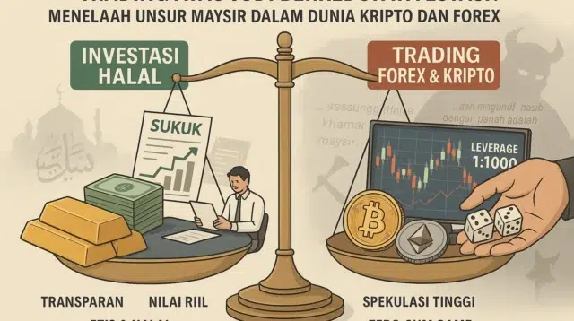 Trading atau Judi Berkedok Investasi? Menelaah Unsur Maysir dalam Dunia Kripto dan Forex