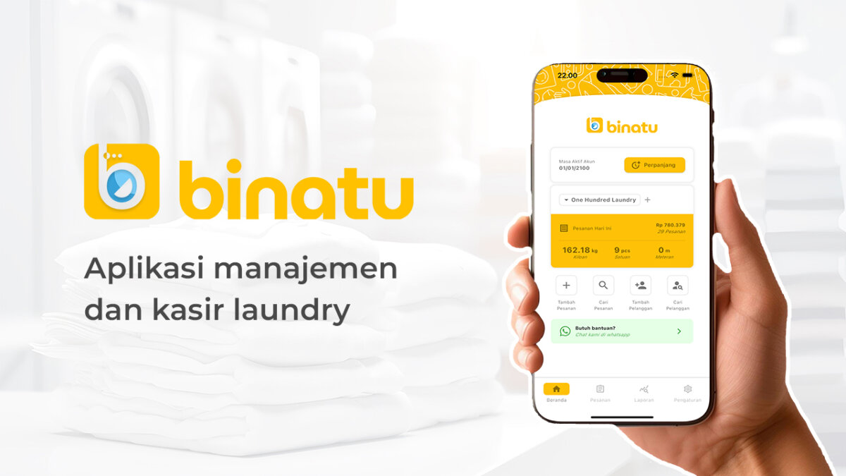 Binatu, Aplikasi Kasir Laundry yang Membuat Usaha Lebih Efisien Binatu, Aplikasi Kasir Laundry yang Membuat Usaha Lebih Efisien