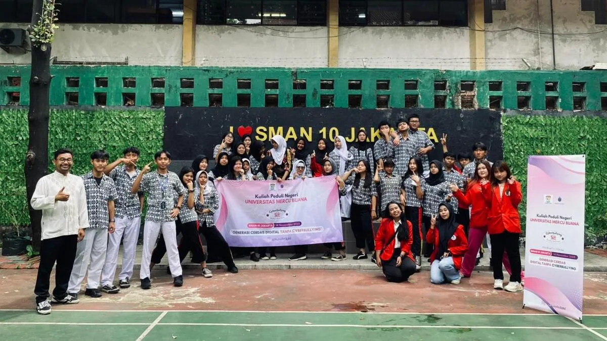 Mahasiswa Universitas Mercu Buana Sosialisasikan Generasi Cerdas Digital Tanpa Cyberbullying di SMA Negeri 10 Jakarta