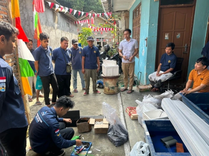 Pelatihan Penerapan Recirculating Aquaculture System (RAS) dan Feed Supplement untuk Peningkatan Produksi Budidaya Lobster (LAT) di Pokdakan Mina Mandiri Desa Jambewangi, Kec. Secang, Kab. Magelang