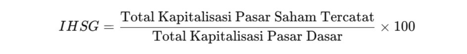 rumus market capitalization weighting