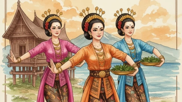 tari tradisional bugis adalah