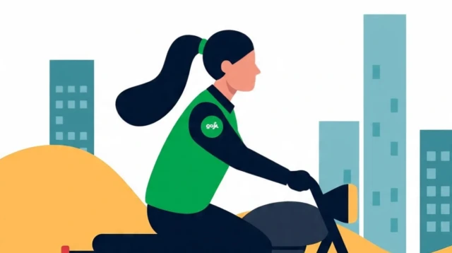 Ketimpangan upah driver ojek online perempuan