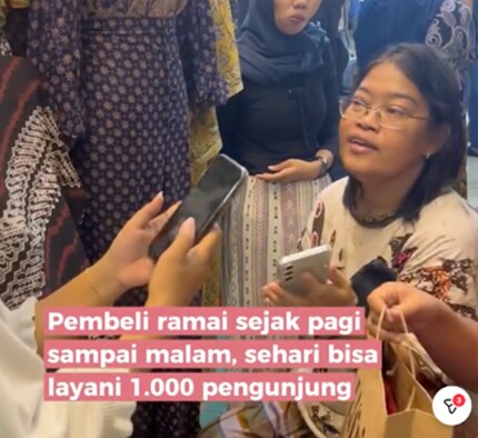 Pembeli mengaku ramai sejak kehadiran wisatawan Nataru 2025