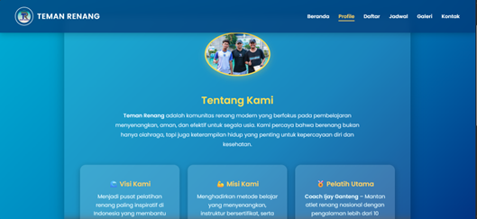 SISTEM INFORMASI PENDAFTARAN DAN PROFILE KELAS RENANG BERBASIS WEB PADA TEMAN RENANG