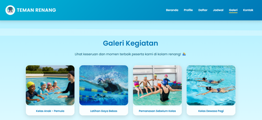 SISTEM INFORMASI PENDAFTARAN DAN PROFILE KELAS RENANG BERBASIS WEB PADA TEMAN RENANG
