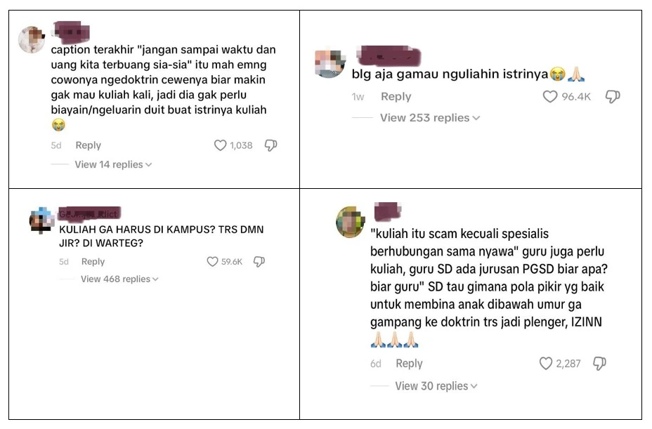 Respon Kontra Masyarakat terhadap Narasi “Kuliah itu Scam” pada Platform TikTok 2