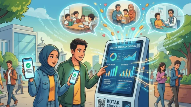 cashless sedekah