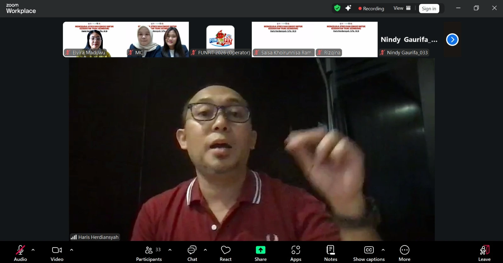 Webinar FunFit Day 2026 Mengelola Stress dan Emosi untuk Kesehatan yang Seimbang