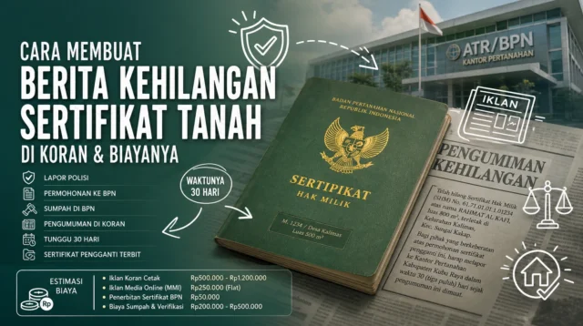Cara Membuat Berita Kehilangan Sertifikat Tanah di Koran