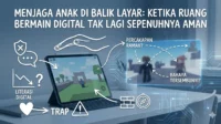 Menjaga Anak di Balik Layar: Ketika Ruang Bermain Digital Tak Lagi Sepenuhnya Aman Ruang Digital Anak