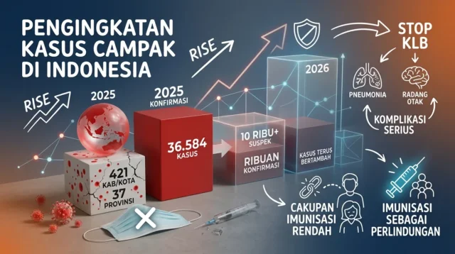 Kasus Campak di Indonesia