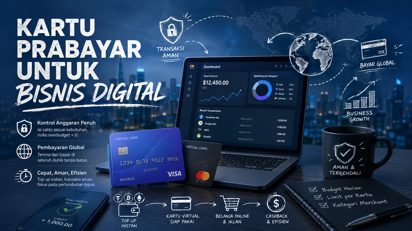 Kartu Prabayar untuk Bisnis Digital