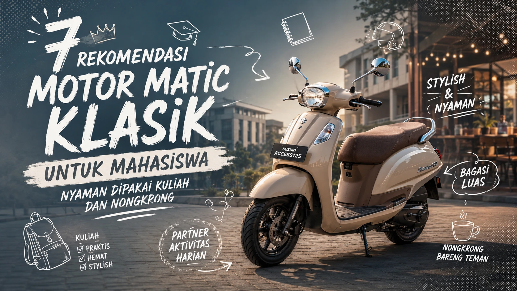 Rekomendasi Motor Matic Klasik untuk Mahasiswa