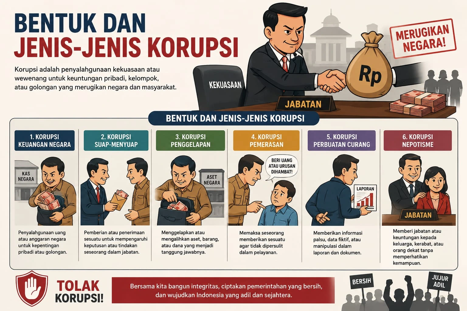 jenis dan bentuk korupsi