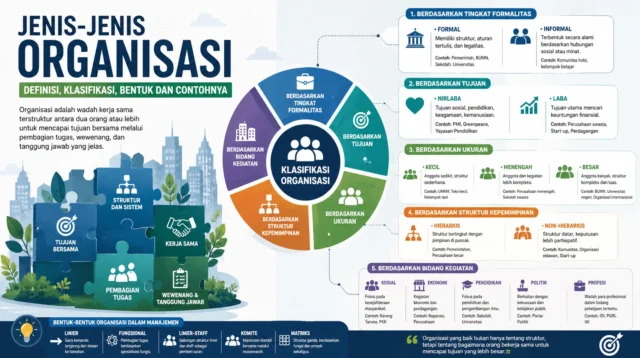 Jenis-Jenis Organisasi Definisi, Klasifikasi, Bentuk dan Contohnya