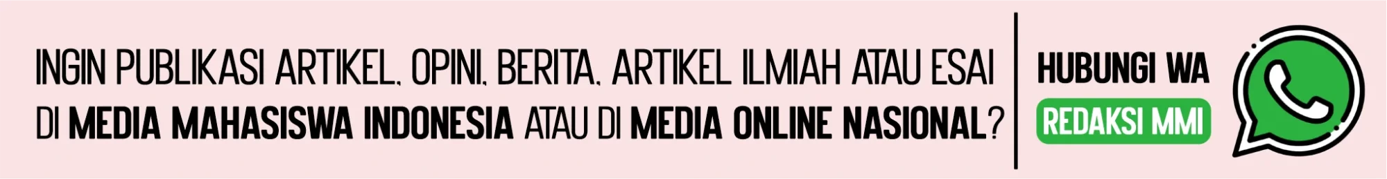 Kirim Artikel ke Redaksi Media Mahasiswa Indonesia