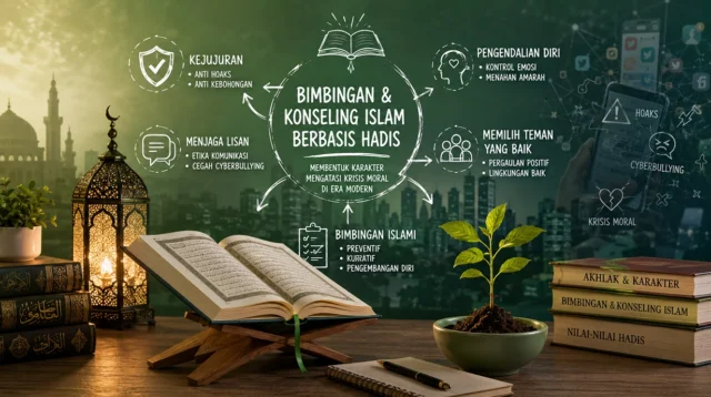 Bimbingan Konseling Islam menjadi landasan pembentukan karakter dalam menghadapi tantangan moral era digital.