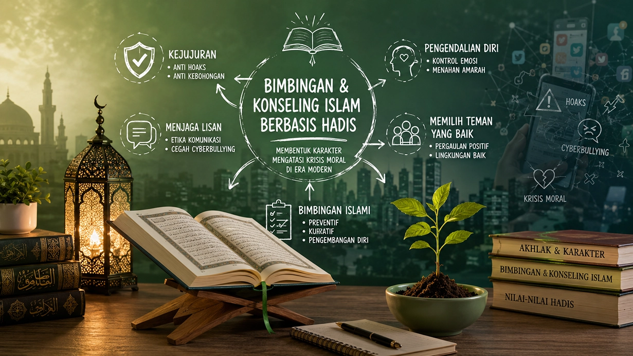 Bimbingan Konseling Islam menjadi landasan pembentukan karakter dalam menghadapi tantangan moral era digital.