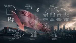 nilai rupiah melemah