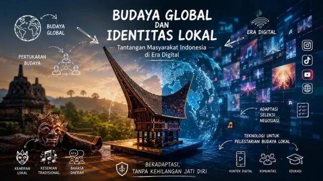 Identitas lokal digital menjadi tantangan budaya Indonesia di era global
