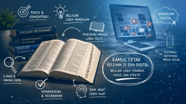 Kamus cetak bahasa Inggris mendukung fokus dan penguasaan kosakata siswa di kelas