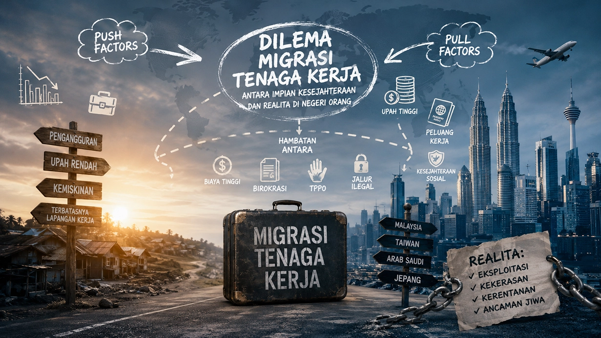 Migrasi tenaga kerja menghadirkan peluang ekonomi sekaligus risiko eksploitasi pekerja migran Indonesia