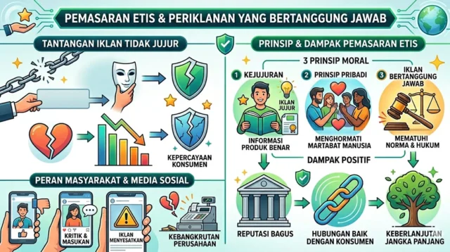 Pemasaran Etis mendorong komunikasi produk yang jujur dan transparan