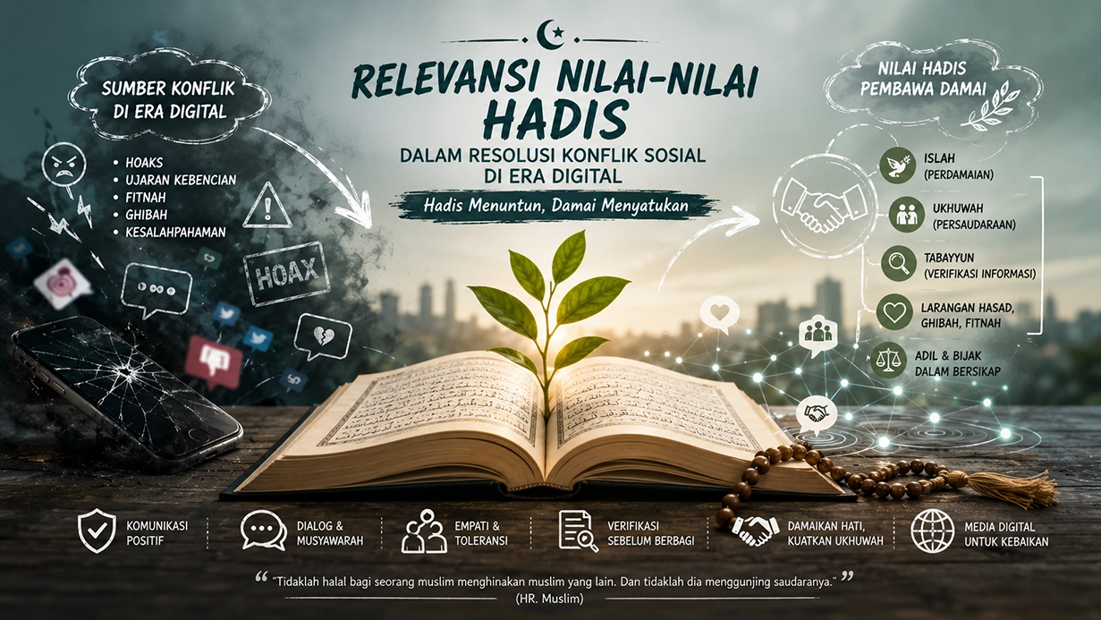 Resolusi konflik sosial melalui nilai hadis untuk memperkuat harmoni masyarakat