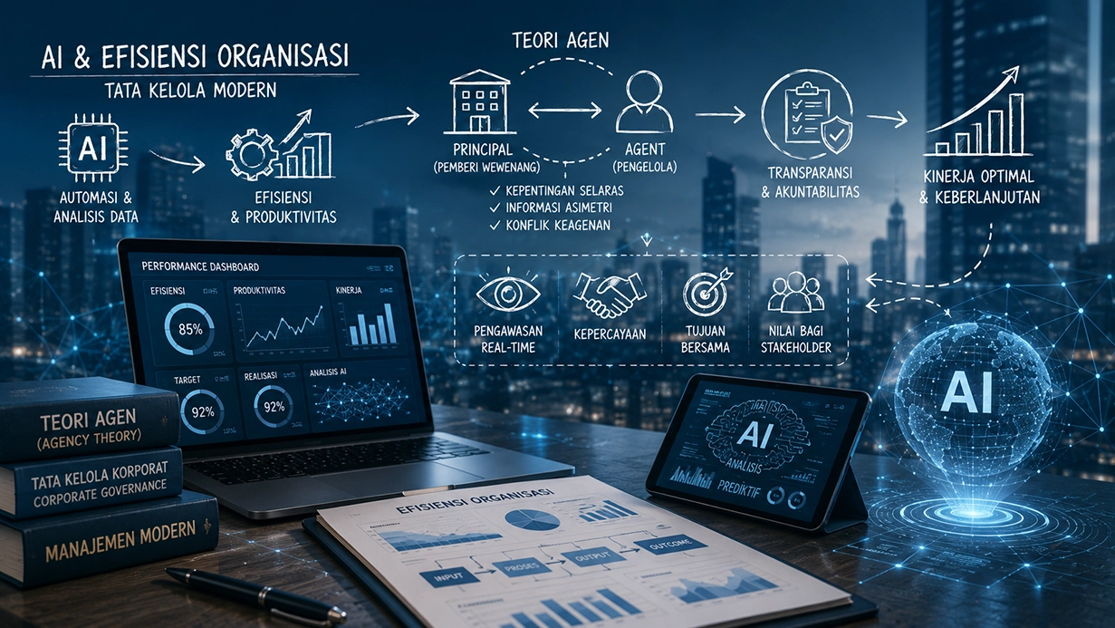 Teori Agen AI mendukung efisiensi dan tata kelola organisasi modern