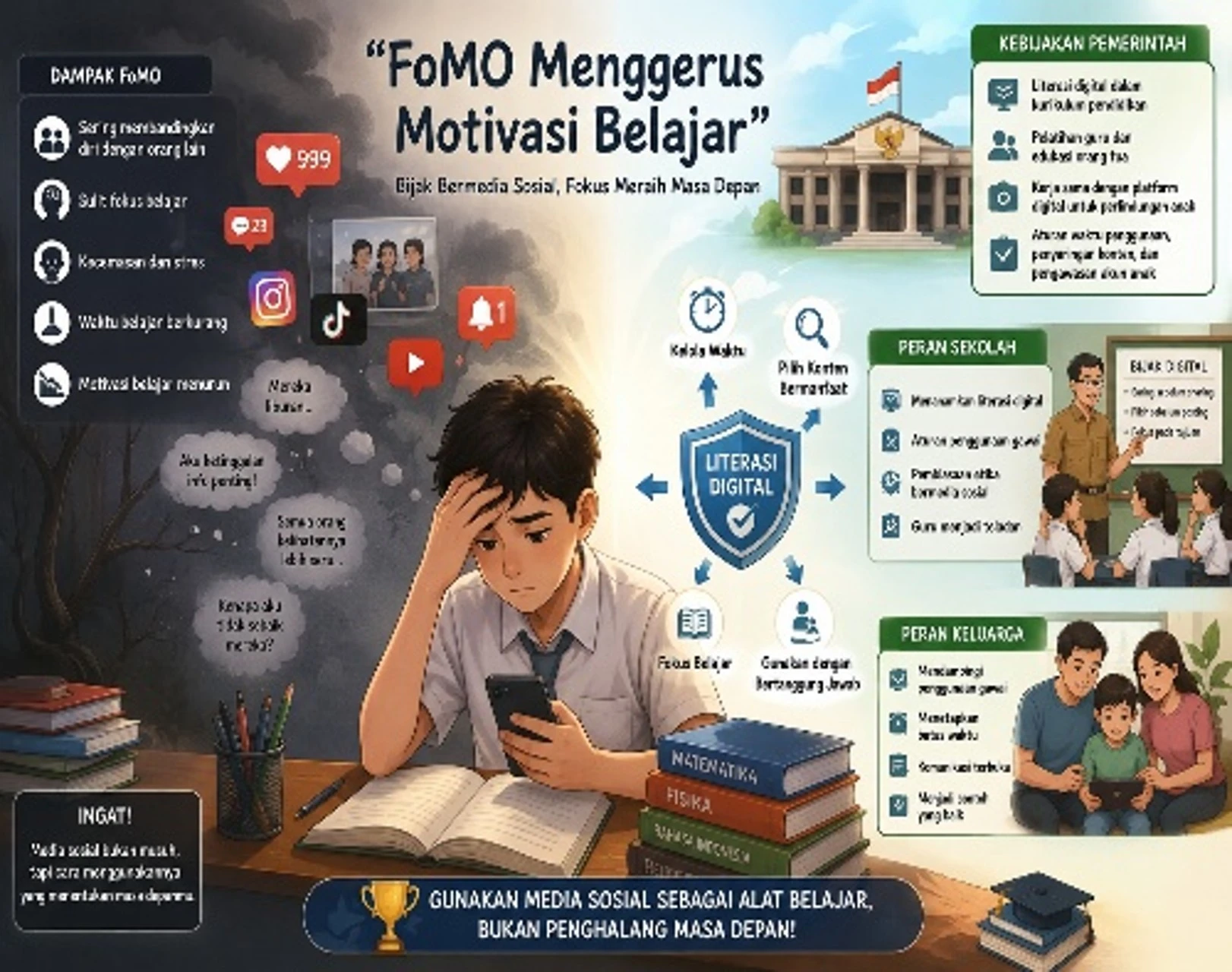 Dampak FoMO pada Siswa