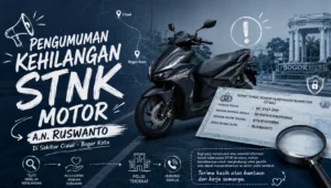 Berita Kehilangan STNK Ruswanto