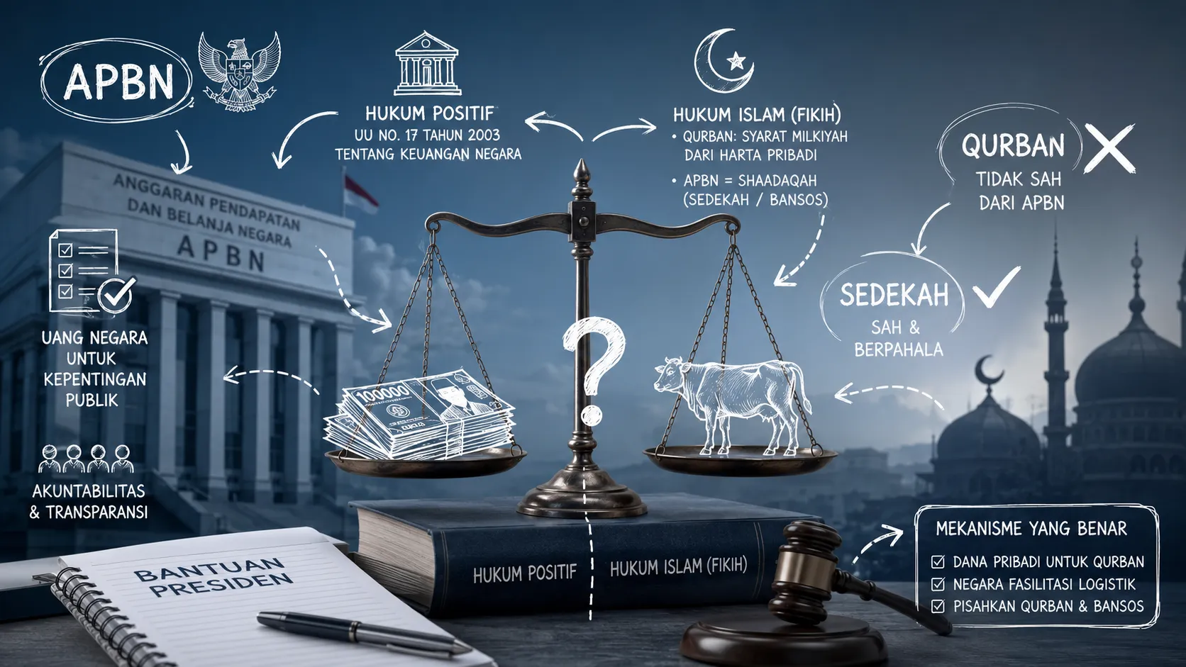Kurban menggunakan APBN